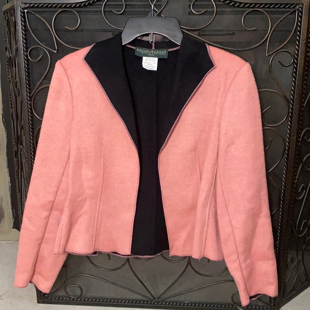 NWT harvé benard pink cardigan